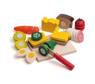 Delbar mat av trä, 30 delar