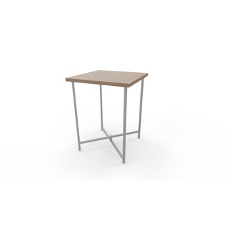 Soffbord Charlie 38x38 cm silverstativ