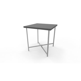Soffbord Charlie 38x38 cm silverstativ