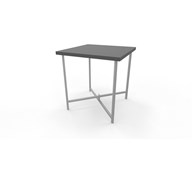 Soffbord Charlie 38x38 cm silverstativ