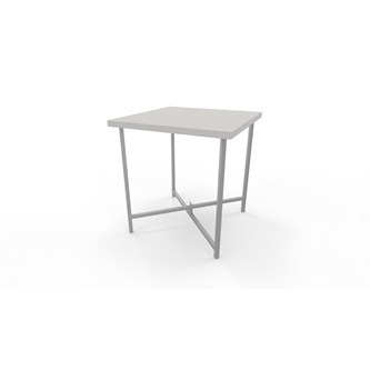 Soffbord Charlie 38x38 cm silverstativ
