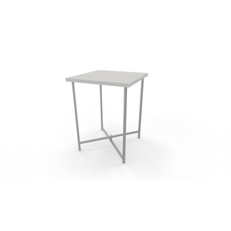 Soffbord Charlie 38x38 cm silverstativ