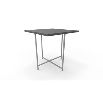 Soffbord Charlie 50x50 cm silverstativ