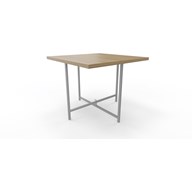 Soffbord Charlie 50x50 cm silverstativ