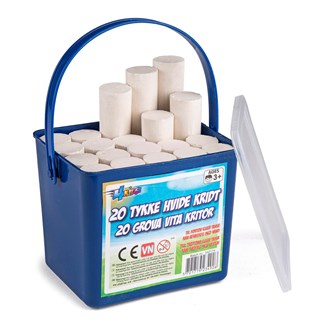 Vita gatukritor i hink