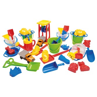 Dantoy Sandlekset med bilar 38 delar