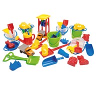 Dantoy Sandlekset med bilar 38 delar