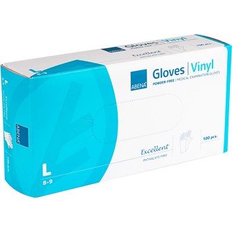 Vinylhandskar L 100-pack