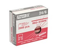 Häftklammer 24/6 red stripe, 2000-pack