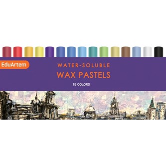 Akvarellkritor EduArtem korta, 15-pack