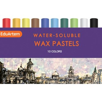 Akvarellkritor EduArtem korta, 10-pack