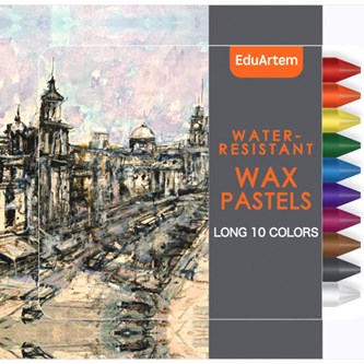 Vaxkritor EduArtem  långa, 10-pack