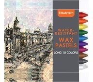 Vaxkritor EduArtem  långa, 10-pack