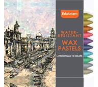 Vaxkritor EduArtem långa metallic , 10-pack