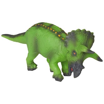 Green rubber toys Mjuk triceratops