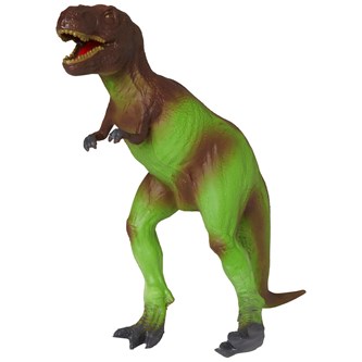 Green rubber toys Mjuk tyrannosaurus