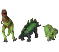 Green rubber toys Mjuka dinosaurier