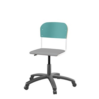 Stol Matte FSC BX gas liten sits vitt stativ