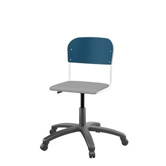 Stol Matte FSC BX gas liten sits vitt stativ