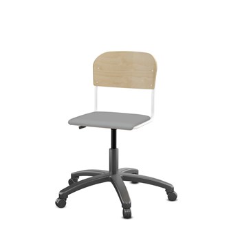 Stol Matte FSC BX gas liten sits vitt stativ