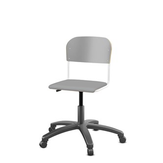 Stol Matte FSC BX gas liten sits vitt stativ