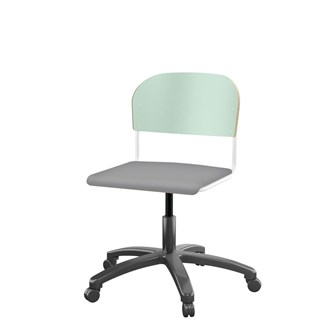 Stol Matte FSC BX gas stor sits vitt stativ