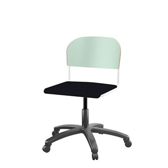 Stol Matte FSC BX gas stor sits vitt stativ