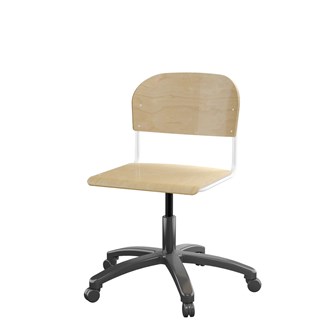 Stol Matte FSC BX gas stor sits vitt stativ