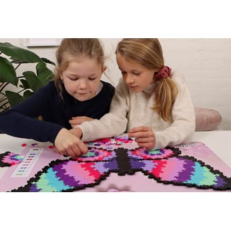 PLUS-PLUS Puzzle by Numbers Fjäril