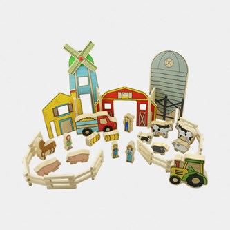 Byggset Bondgården, 26 delar