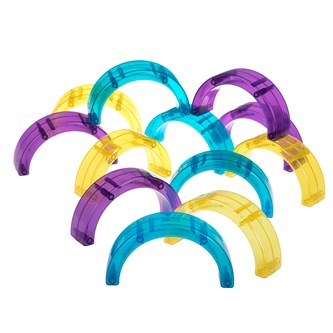 Transparent färgade bågar 12-pack