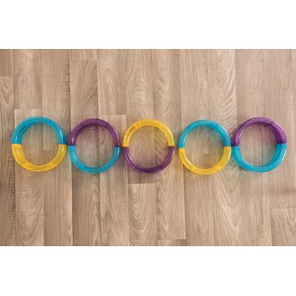 Transparent färgade bågar 12-pack