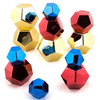 Färgade tolvsidiga spegelstenar, 11 delar