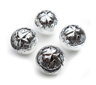 Mönstrade spegelkulor 4-pack
