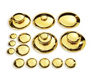 Guldfärgade spegelstenar, 19 delar