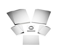 Dubbelsidiga speglar 10x15 cm, 10-pack