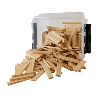 Byggstavar 200 delar, med förvaringsbox