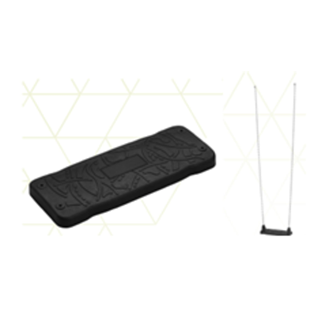 Platt gungsits inkl plastad kätting