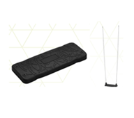 Platt gungsits inkl plastad kätting