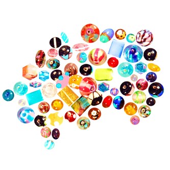 Glaspärlmix 600-pack