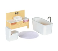 Lundby dockhusmöbler, badrum 4 delar