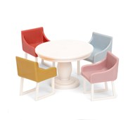 Lundby dockhusmöbler, matbord 5 delar