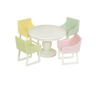 Lundby dockhusmöbler, matbord 5 delar