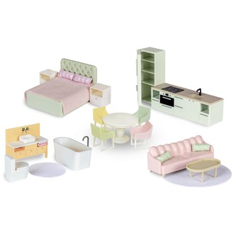 Lundby Dockhusmöbler, 17 delar