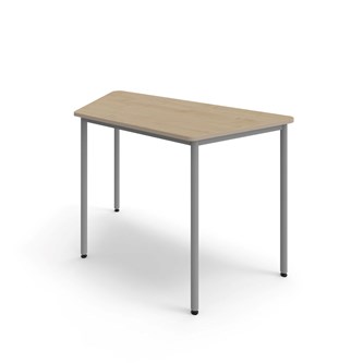 Trapetsbord 12:38 FSC BX HT 140x70 cm silverstativ