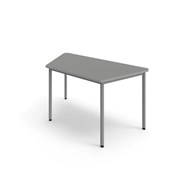 Trapetsbord 12:38 FSC BX akustiklaminat 140x70 cm silverstativ