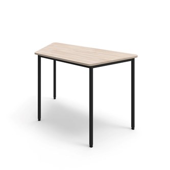 Trapetsbord 12:38 BX HT 140x70 cm svart stativ