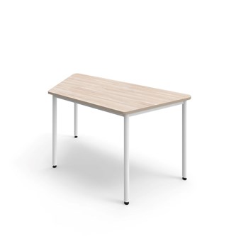 Trapetsbord 12:38 FSC BX HT 140x70 cm vitt stativ
