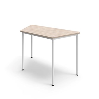 Trapetsbord 12:38 FSC BX HT 140x70 cm vitt stativ