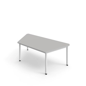 Trapetsbord 12:38 FSC BX HT 140x70 cm vitt stativ